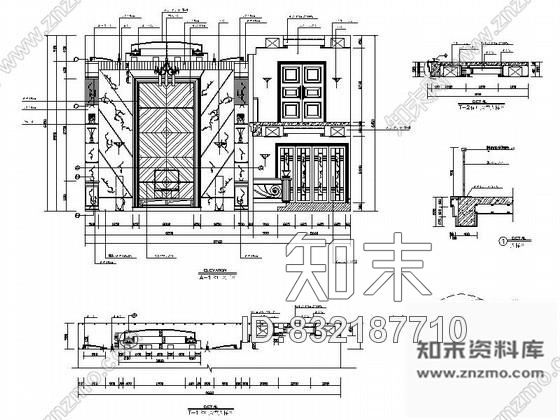 图块/节点豪华别墅客厅装修CAD详图施工图下载【ID:832187710】