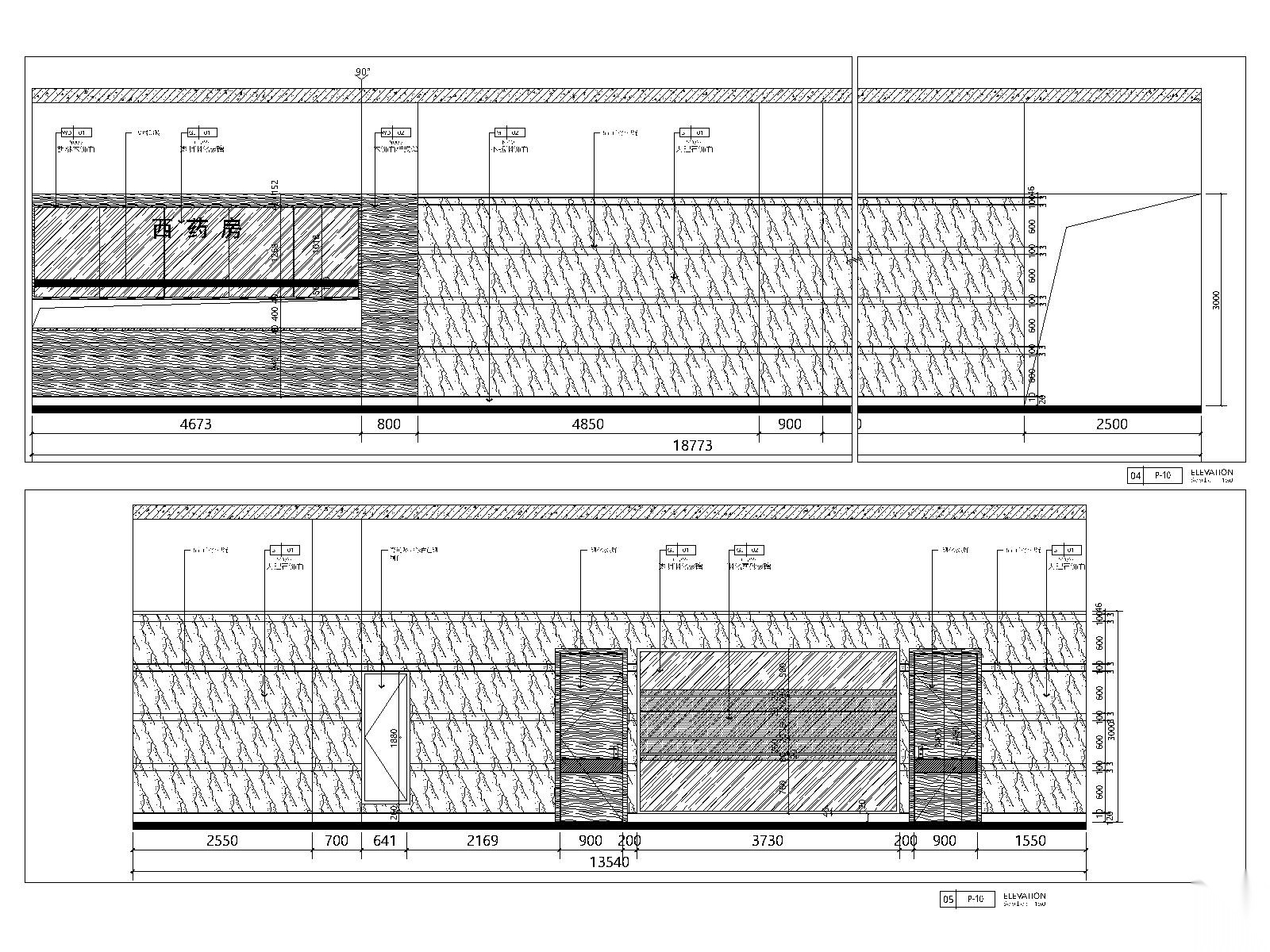 贵州道真中医院设计施工图+机电+物料施工图下载【ID:160651107】