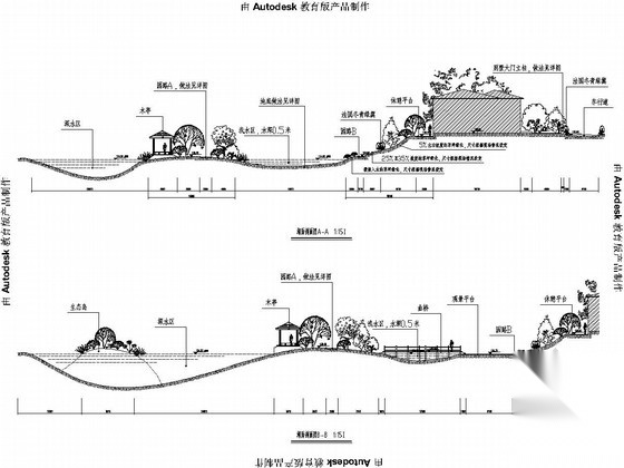 [安徽]某县城旅游渡假区景观绿化全套施工图施工图下载【ID:160913100】