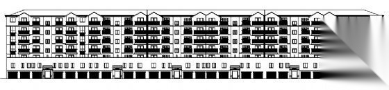 河南省郑州市北开发区某小区临街住宅楼建筑施工图cad施工图下载【ID:150022160】