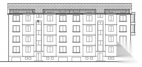 某四层框架住宅楼建筑设计方案图cad施工图下载【ID:149846155】