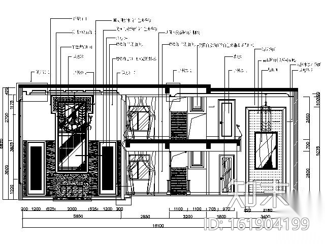 [广东]美式新古典别墅施工图（含效果）cad施工图下载【ID:161904199】