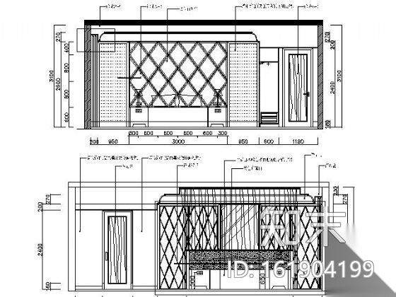 [广东]美式新古典别墅施工图（含效果）cad施工图下载【ID:161904199】