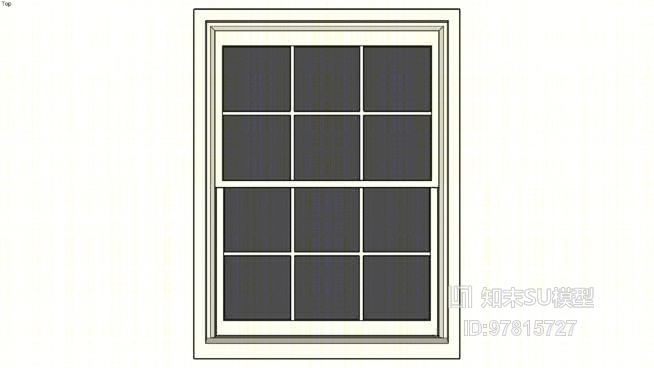 平开窗SU模型下载【ID:917869277】