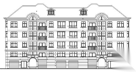 某小区8号住宅建筑方案图纸cad施工图下载【ID:149852152】