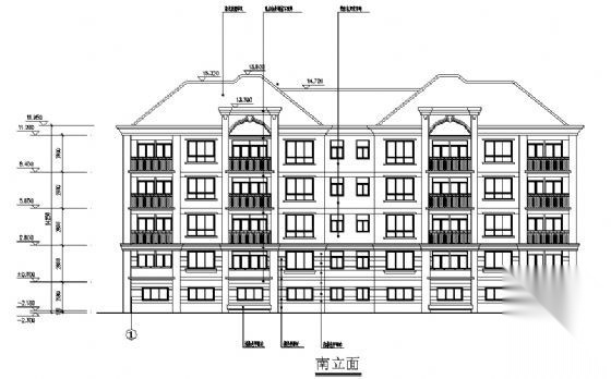 某小区8号住宅建筑方案图纸cad施工图下载【ID:149852152】