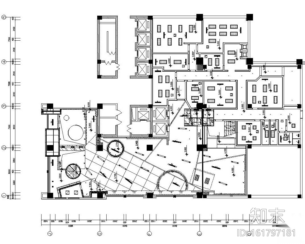 [石家庄]某大型KTV内部装饰施工图设计（附效果图）cad施工图下载【ID:161797181】