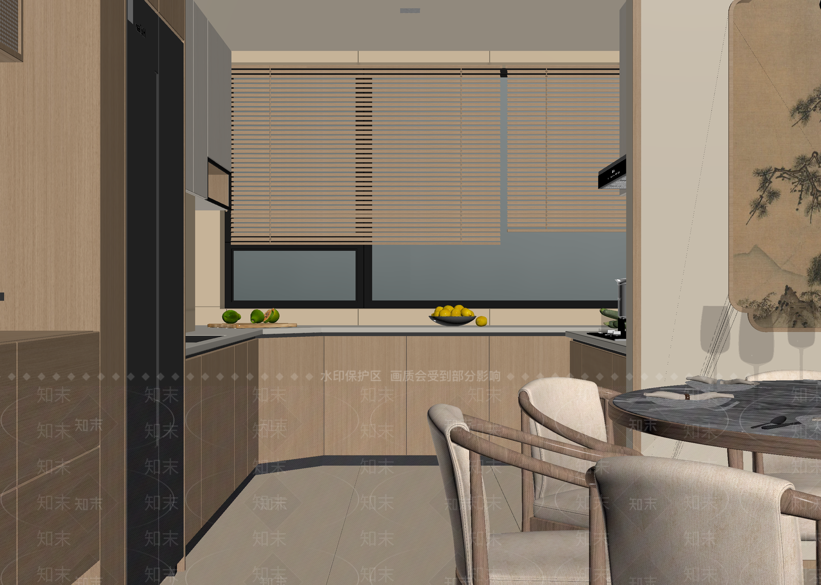 新中式客餐厅3D模型下载【ID:1215184426】