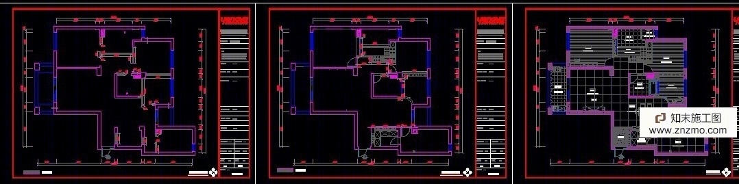 家装施工图cad施工图下载【ID:36915668】