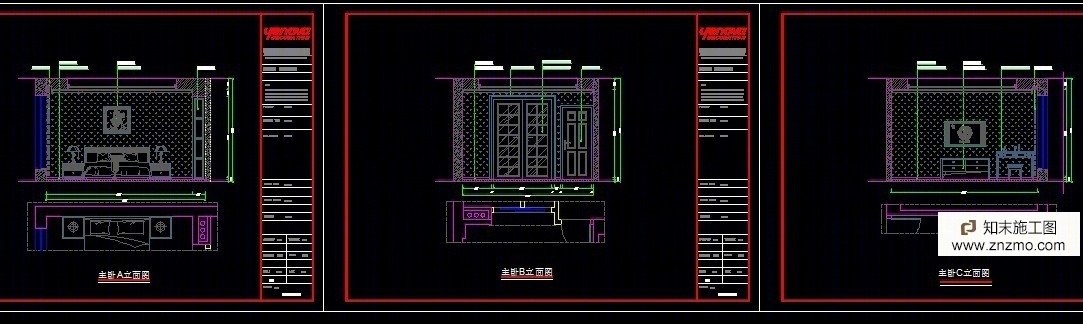 家装施工图cad施工图下载【ID:36915668】