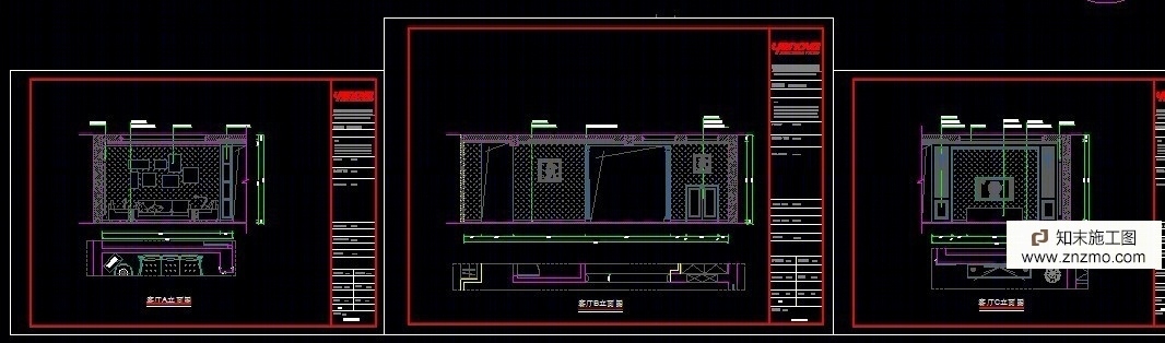 家装施工图cad施工图下载【ID:36915668】