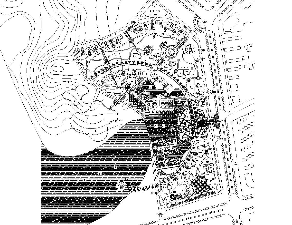 [广东]深圳香蜜湖信华花园建筑施工图设计cad施工图下载【ID:150004134】