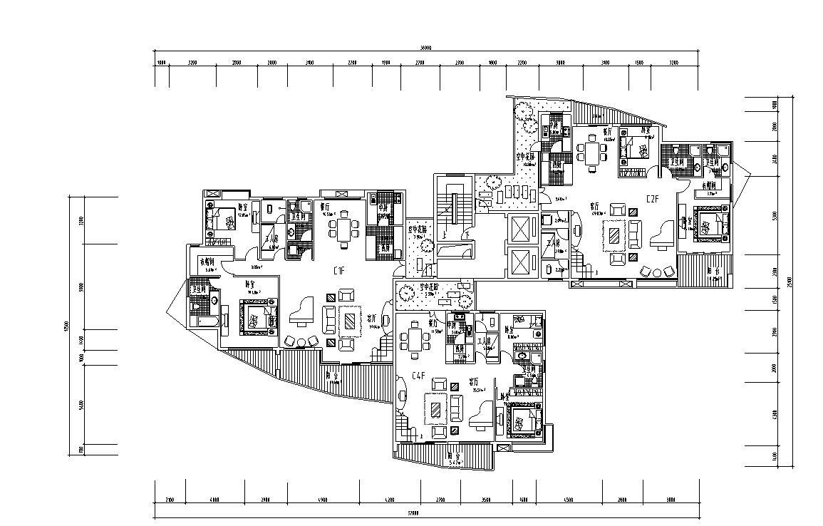 [广东]深圳香蜜湖信华花园建筑施工图设计cad施工图下载【ID:150004134】