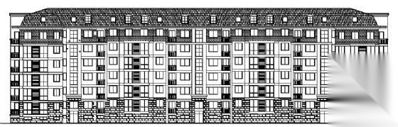 某六层住宅楼建筑施工图cad施工图下载【ID:149866167】