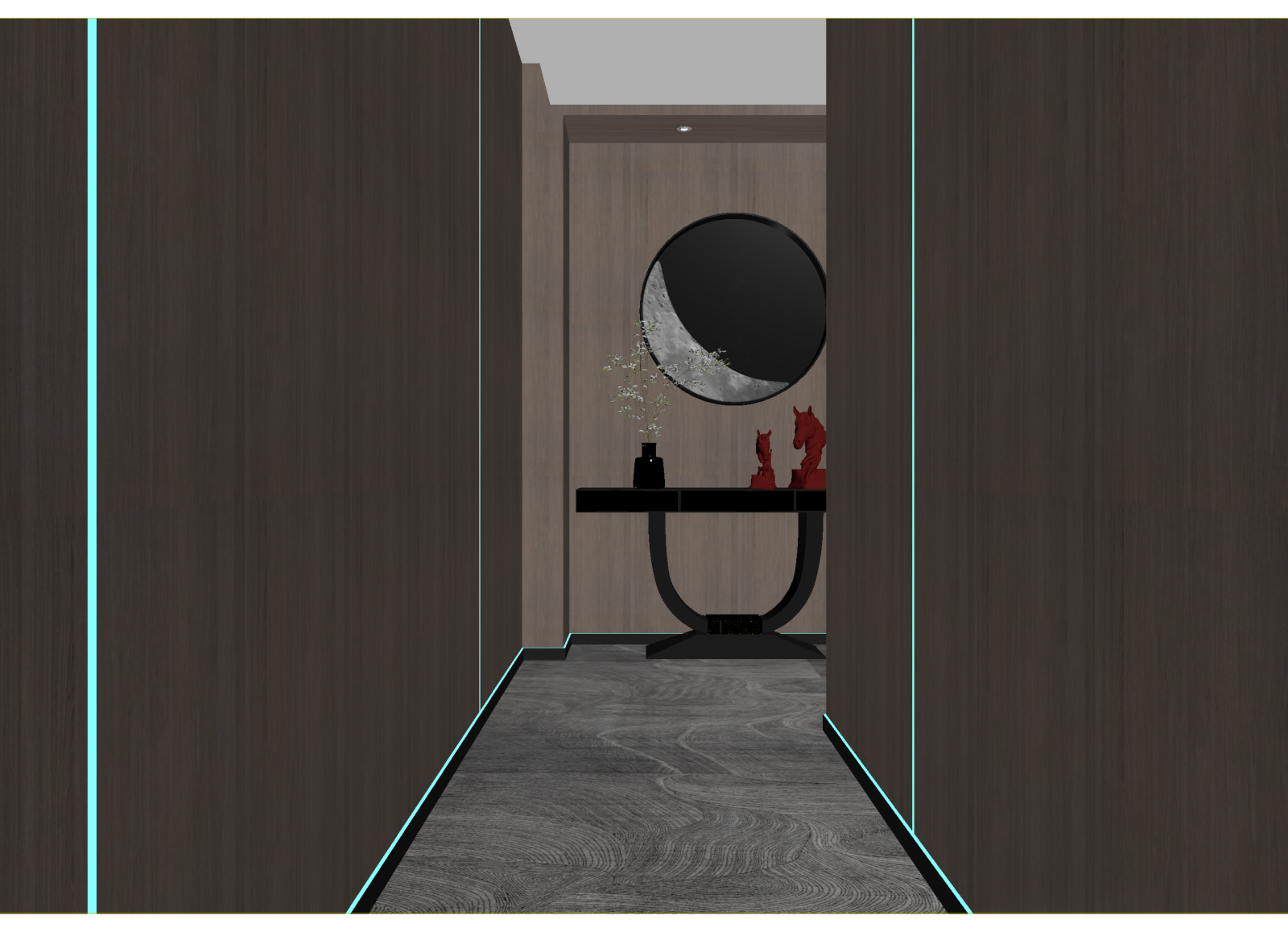 现代走廊3D模型下载【ID:1214666357】