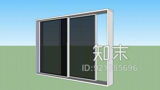 铝合金窗120×84SU模型下载【ID:921085696】