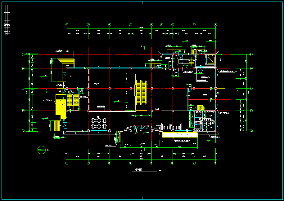 4层现代风格超市建筑CAD施工图纸(超全38张)施工图下载【ID:151641185】