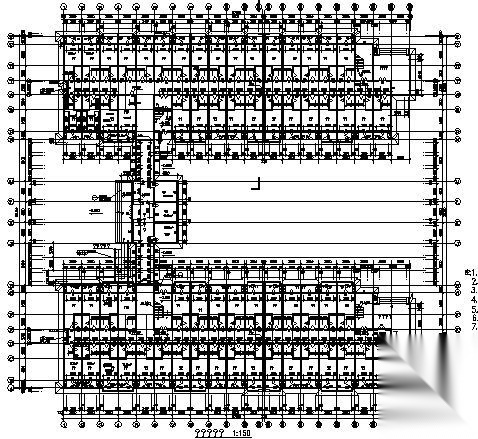 漯河中学新建校区六层宿舍楼建筑结构水电施工图cad施工图下载【ID:149817120】