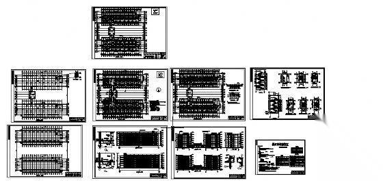 漯河中学新建校区六层宿舍楼建筑结构水电施工图cad施工图下载【ID:149817120】
