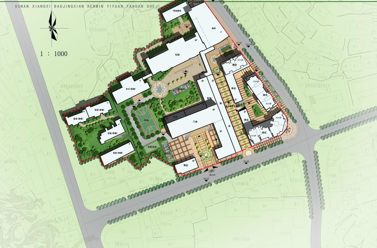 [湖南]某人民医院建筑设计方案文本（JPG+CAD+67页）cad施工图下载【ID:151587184】