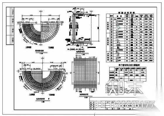 某50T圆形蓄水池结构图施工图下载【ID:168336177】