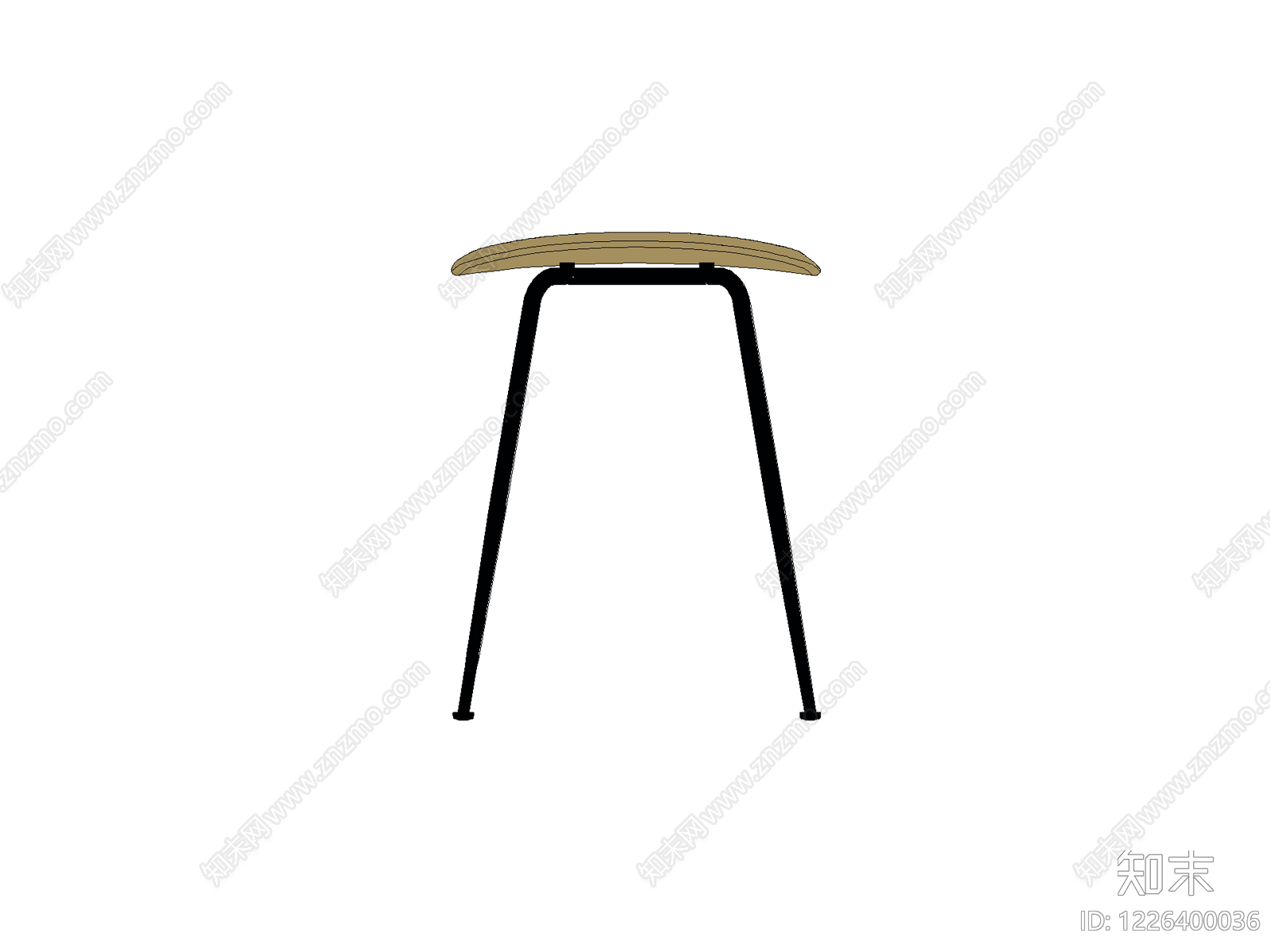 椅子cad施工图下载【ID:1226400036】