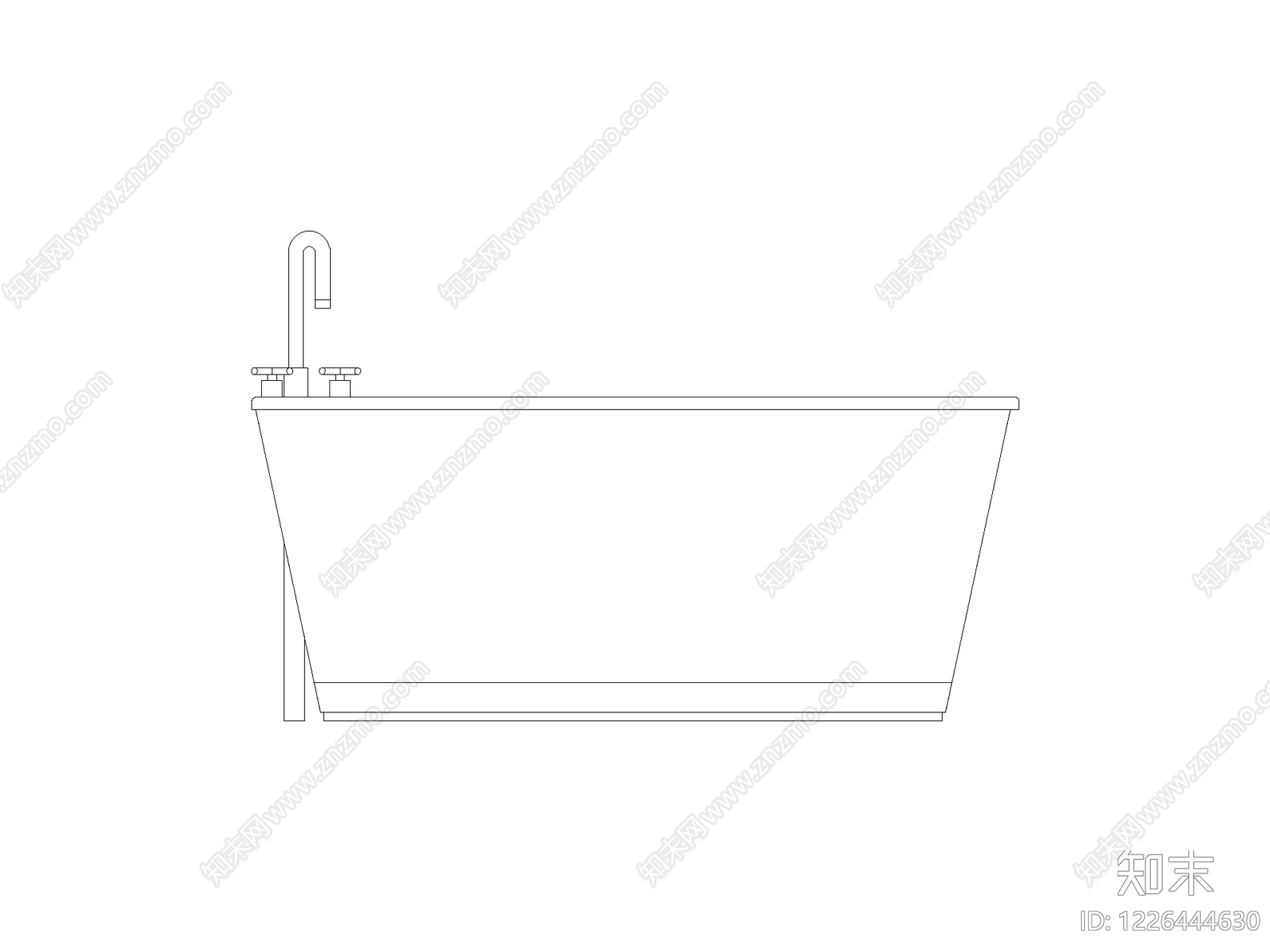 现代卫浴设施CAD图纸