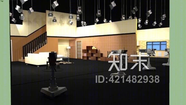 媒体工作室SU模型下载【ID:421482938】