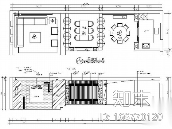 精品设计高档现代四层别墅样板间CAD装修施工图（含效果...cad施工图下载【ID:166770120】