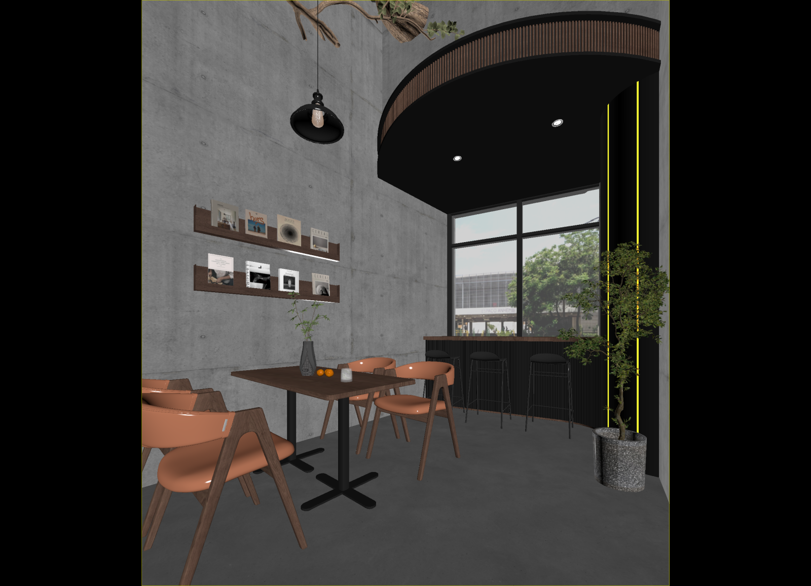 工业咖啡厅3D模型下载【ID:1214457953】