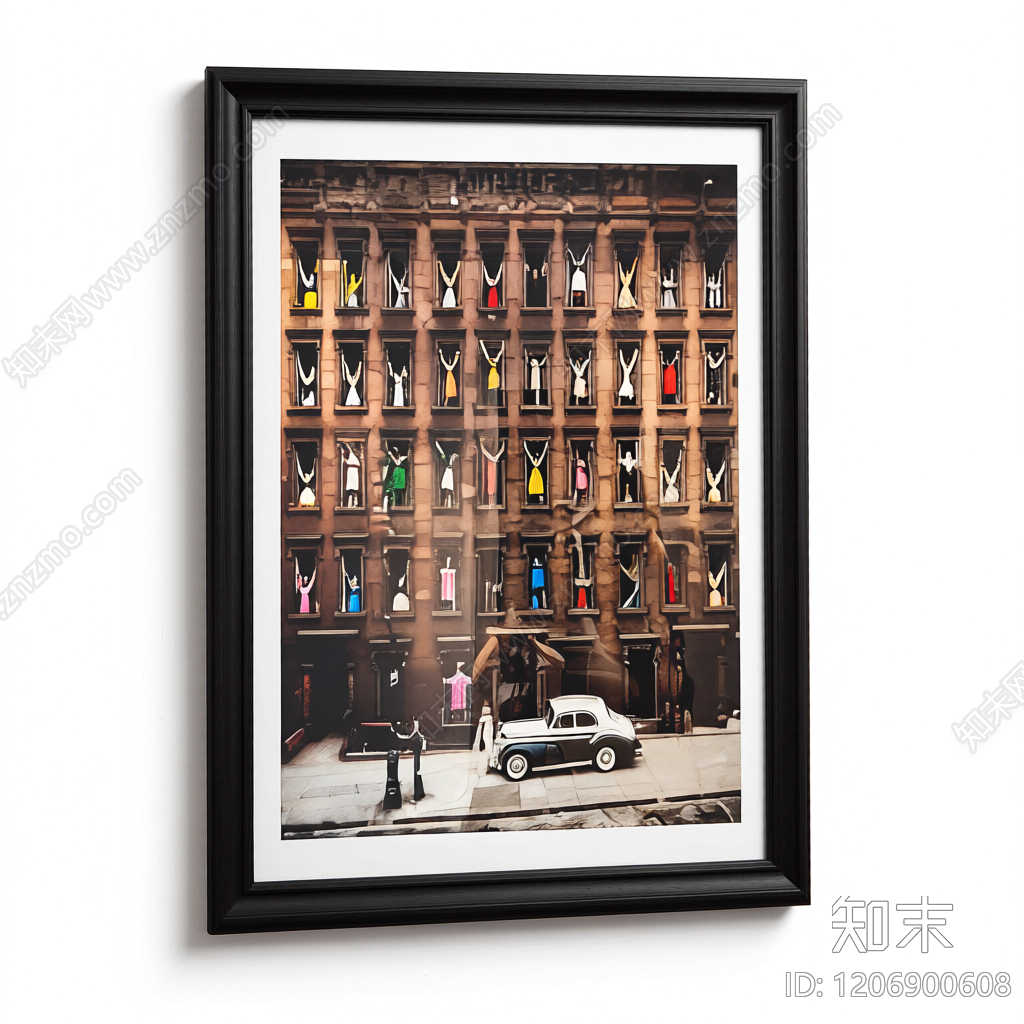 装饰画挂画3D模型下载【ID:1206900608】