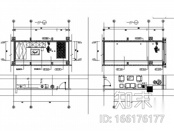 领导办公室室内装修图cad施工图下载【ID:166176177】