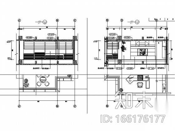 领导办公室室内装修图cad施工图下载【ID:166176177】