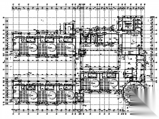 [江苏]某二十四班欧式幼儿园建筑施工图cad施工图下载【ID:164865108】