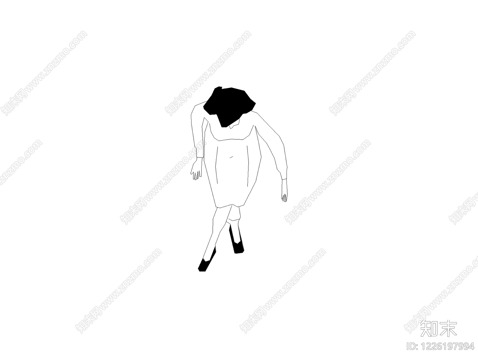 剪影图库CAD图纸