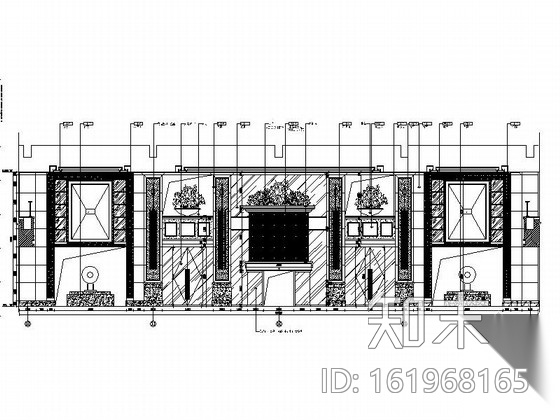 [山东]某奢华五星级大酒店公共区域施工图（含效果）cad施工图下载【ID:161968165】