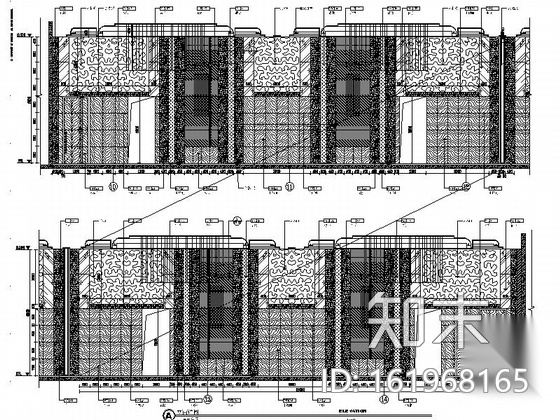 [山东]某奢华五星级大酒店公共区域施工图（含效果）cad施工图下载【ID:161968165】
