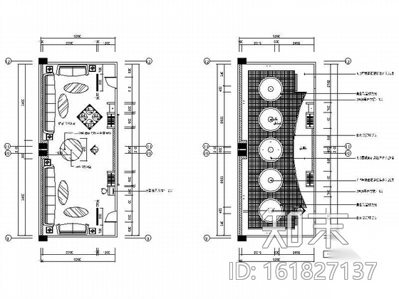 某会所KTV包厢装修图施工图下载【ID:161827137】