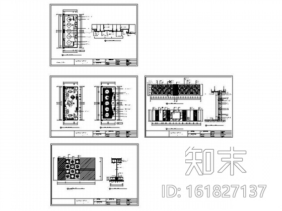 某会所KTV包厢装修图cad施工图下载【ID:161827137】
