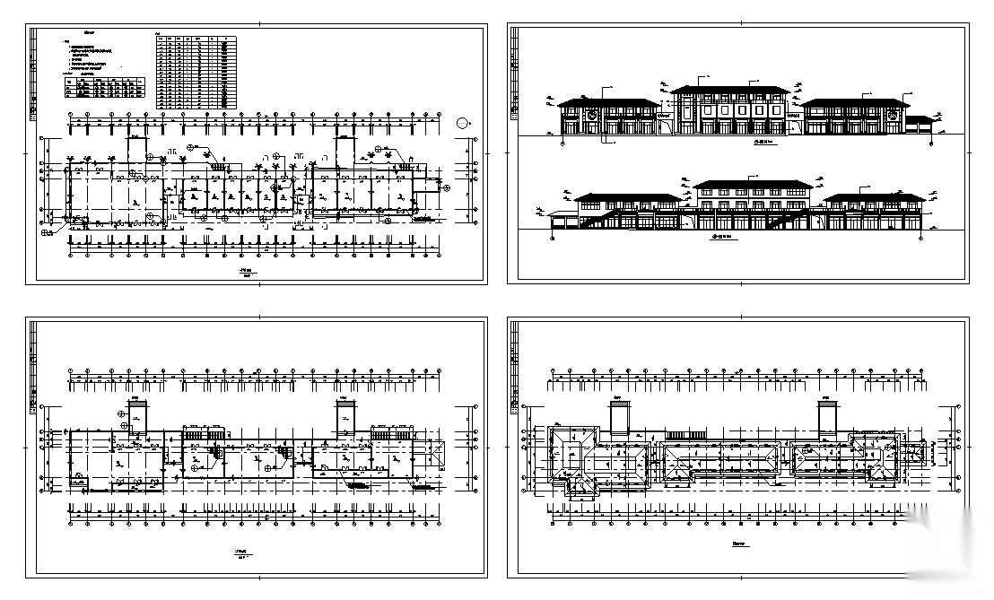 5套大型商业建筑设计方案初设图CADcad施工图下载【ID:151445129】