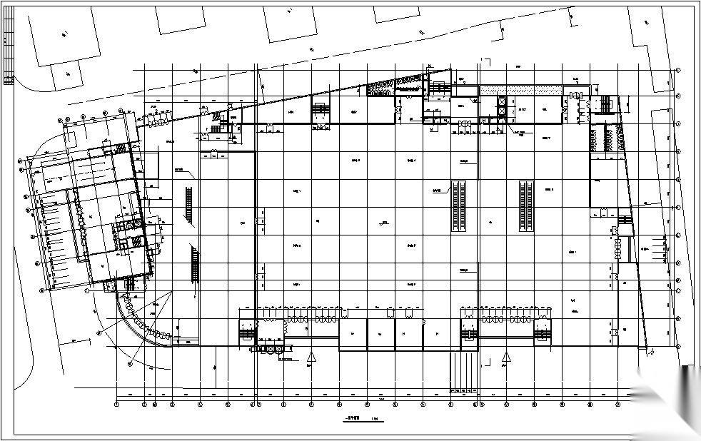 5套大型商业建筑设计方案初设图CADcad施工图下载【ID:151445129】