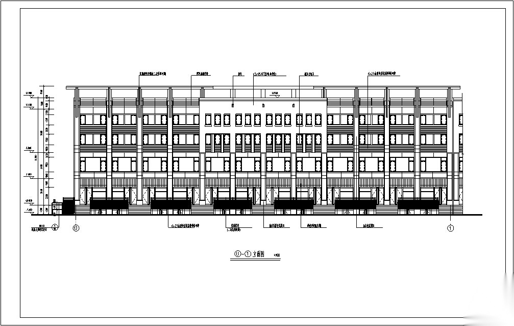 5套大型商业建筑设计方案初设图CADcad施工图下载【ID:151445129】