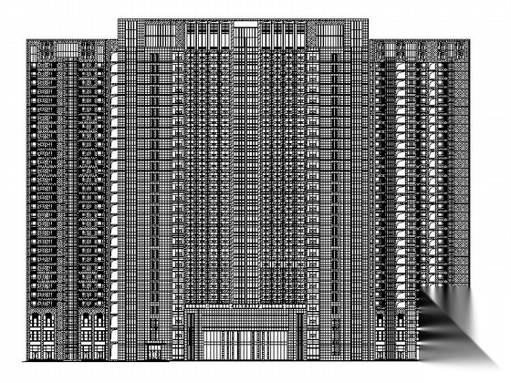 [徐州]现代化高层酒店综合体建筑施工图（含办公、商住楼...施工图下载【ID:167941148】