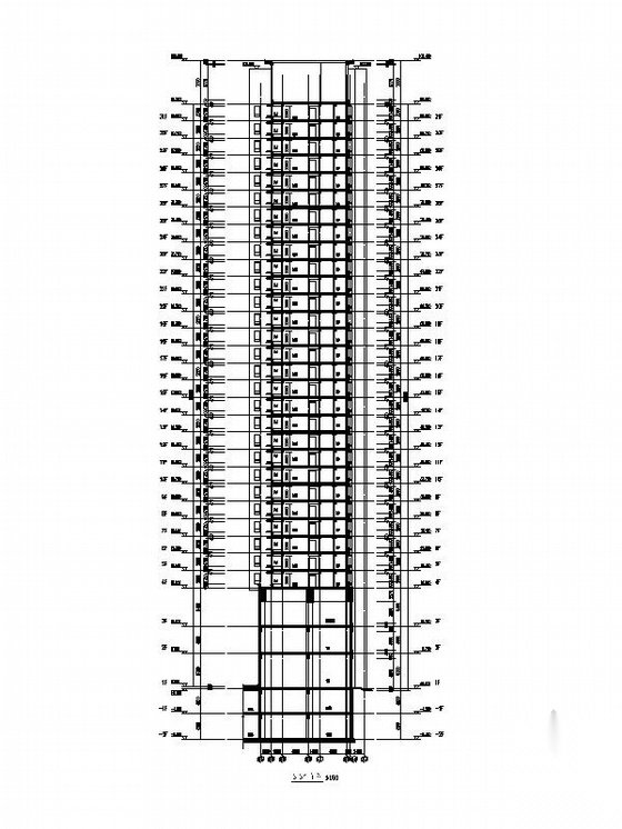 [徐州]现代化高层酒店综合体建筑施工图（含办公、商住楼...cad施工图下载【ID:167941148】