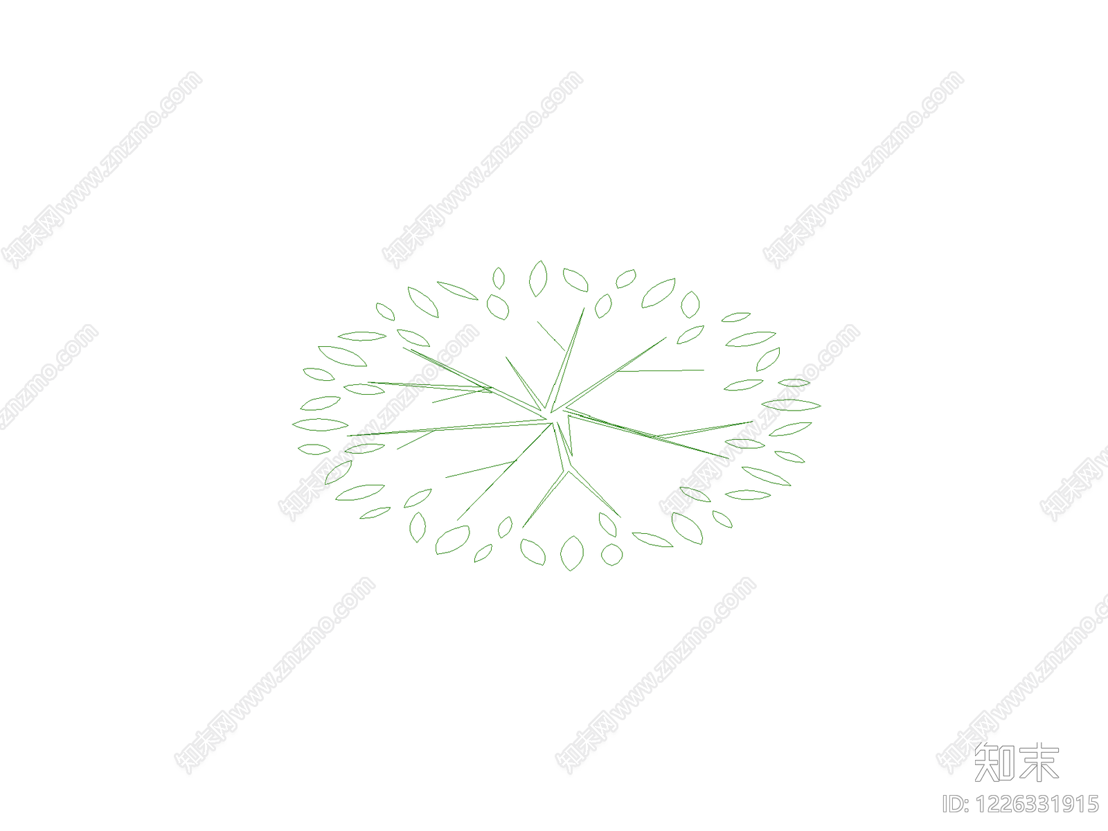 现代灌木种植CAD图纸