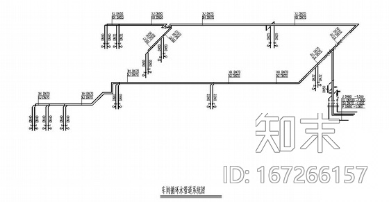 某厂房冷却水循环系统图纸cad施工图下载【ID:167266157】