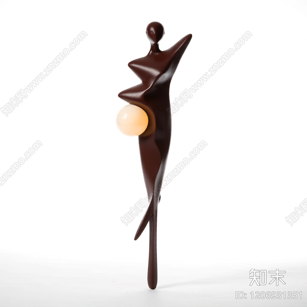 抽象人物雕塑装饰3D模型下载【ID:1206931351】