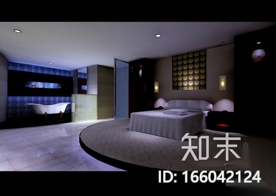 [广东]某假日酒店桑拿包房室内装修施工图（含效果）cad施工图下载【ID:166042124】