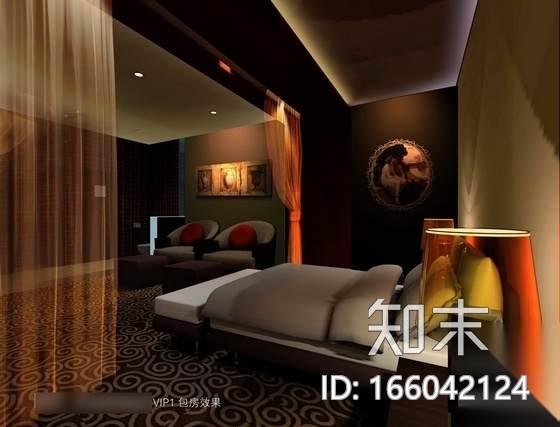 [广东]某假日酒店桑拿包房室内装修施工图（含效果）cad施工图下载【ID:166042124】