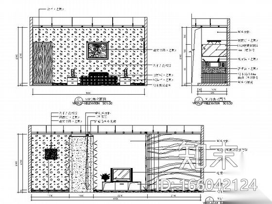 [广东]某假日酒店桑拿包房室内装修施工图（含效果）cad施工图下载【ID:166042124】